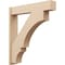 Ekena Millwork 7 1/2-in W x 38-in D x 42-in H Balboa Block Rough Cedar Woodgrain TimberThane Outlooker, Primed Tan OUTUR075X38X42BOA44RCPR - alternate 1